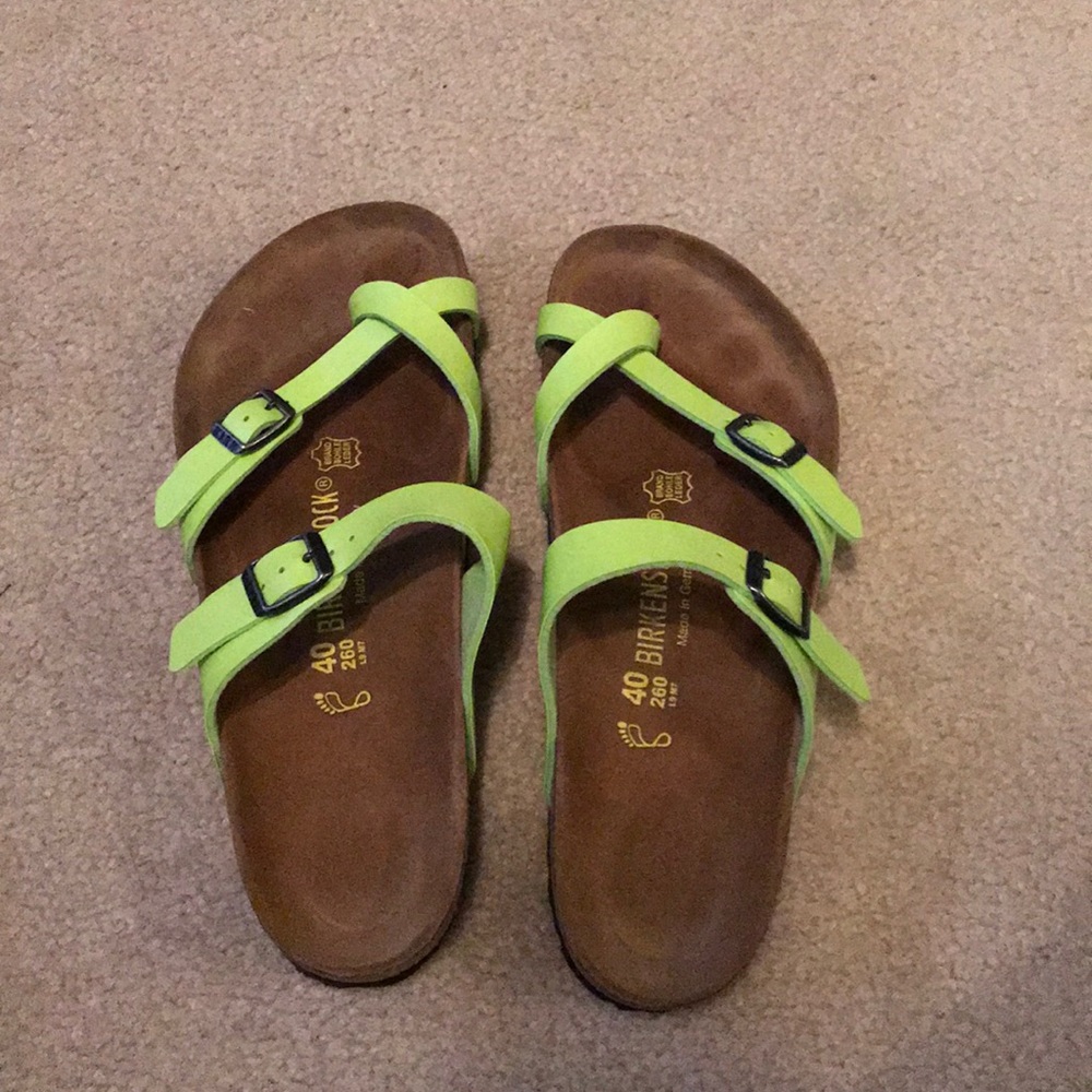 Green Birkenstocks